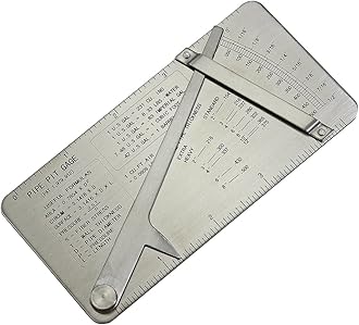 RIVERWELD Pipe Pit Welding Gauge Gage Test Ulnar Welder Inspection Range is 0 to 1/2” in 1/64” & .010 Increments Inch