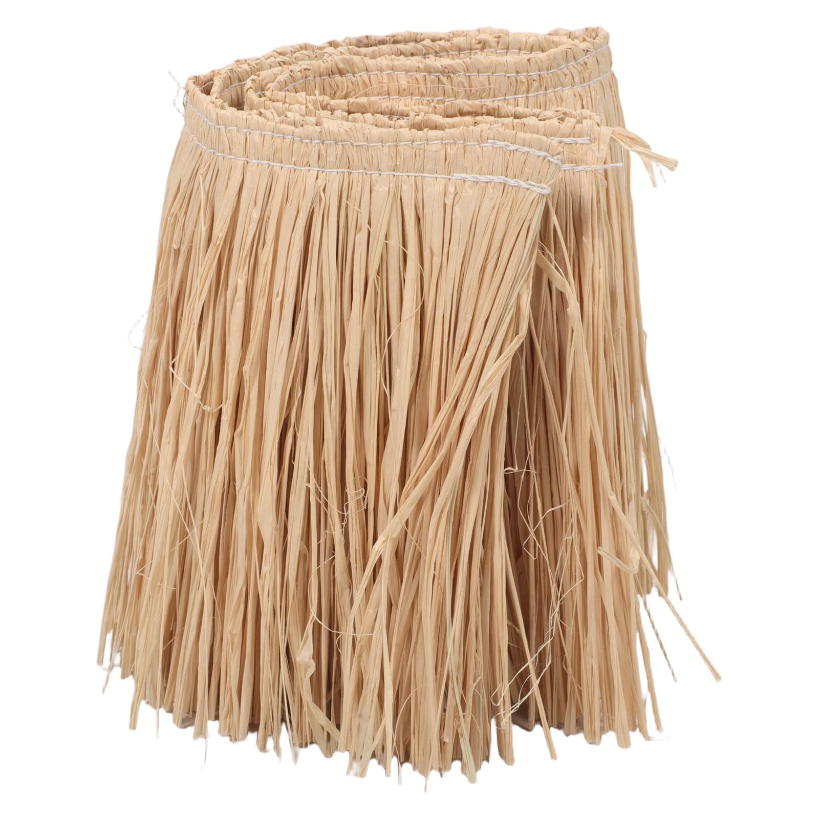 WRITWAA Raffia Fringe Trim Handwoven Beige 110.00X18.00X1.20cm