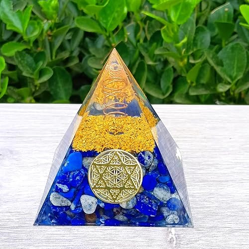 Miniatura 2 de Cristales de pirámide de orgón, piedras calmantes y cristales curativos, generador de energía para yoga, reiki, meditación, blanacing chakras,