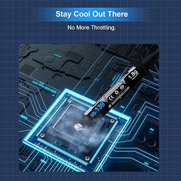 Thermal Paste, 1.8g with Toolkit CPU Paste Thermal Compound Paste Heatsink for IC/Processor/CPU/All Coolers, Carbon Based High Performance