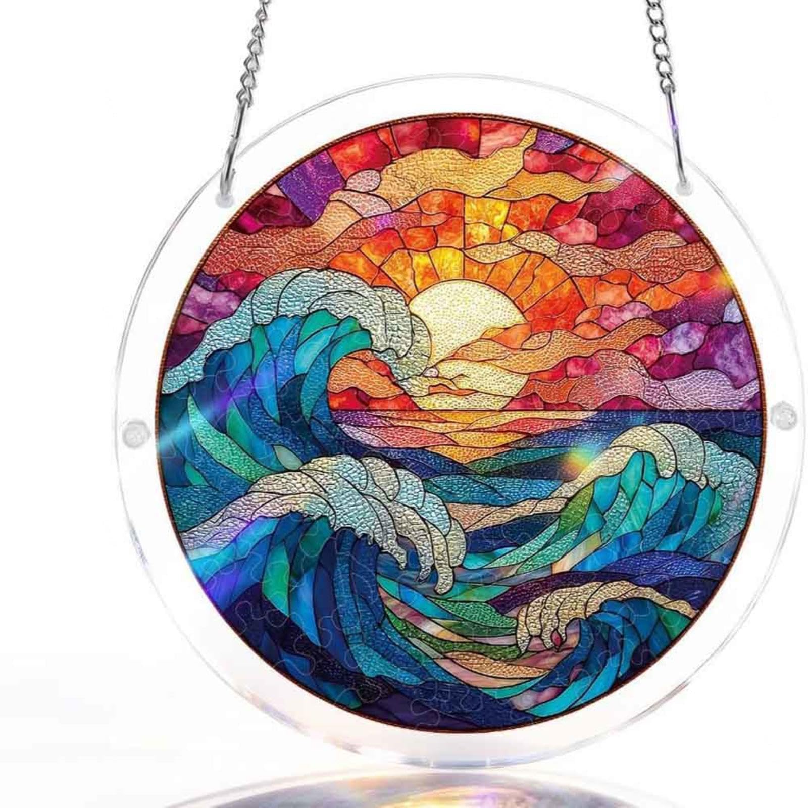 ZXGRfdefa Window pendant, Tree of Life Suncatcher 7.26inch Garden Suncatchers Gifts for Grandma