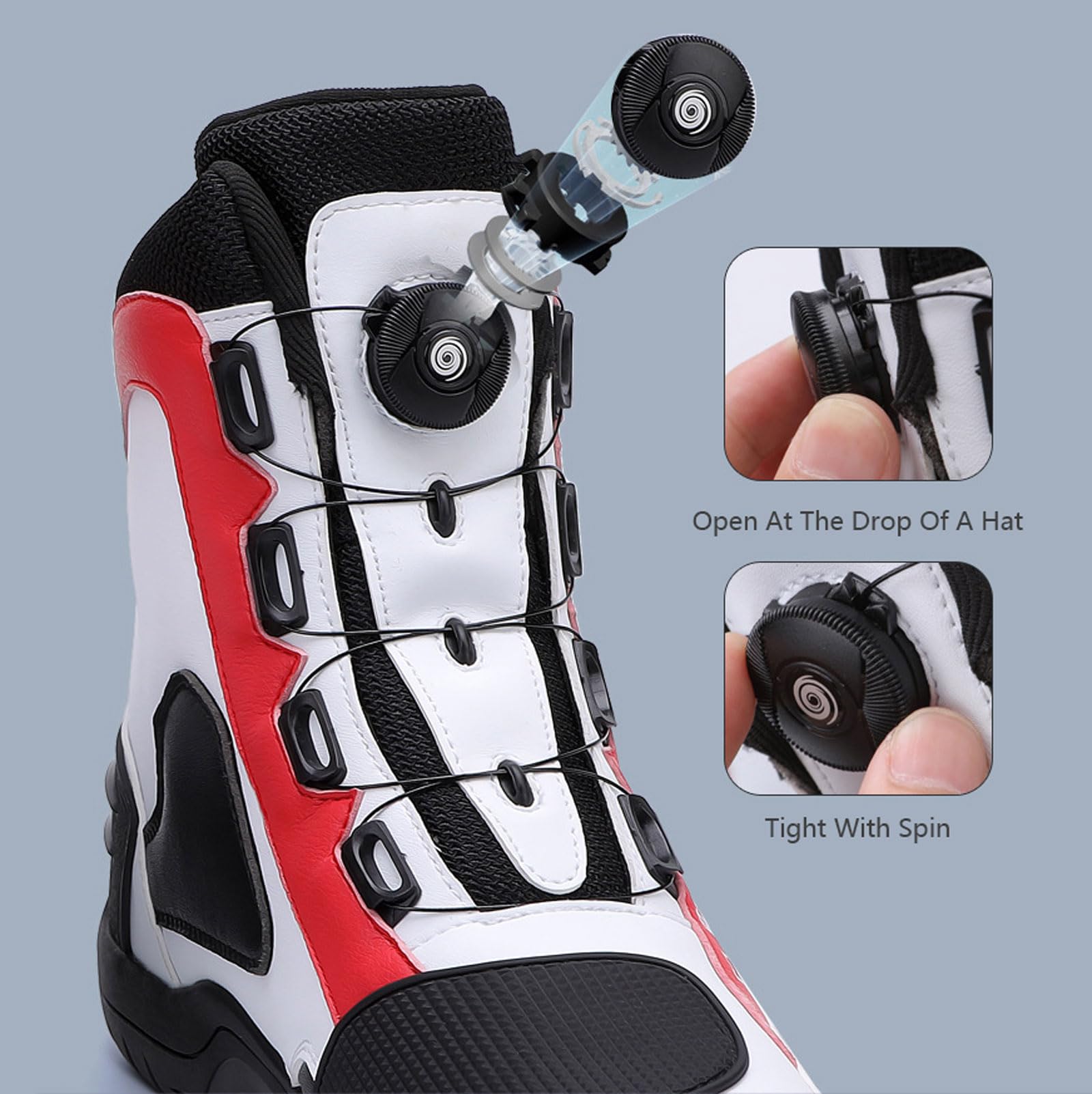 Chaussures De Moto DéContractéEs AntidéRapantes Chaussure Moto Femme Chaussures De Moto De Rallye Tout-Terrain Semelle AntidéRapante DéContracté Classiques Femme