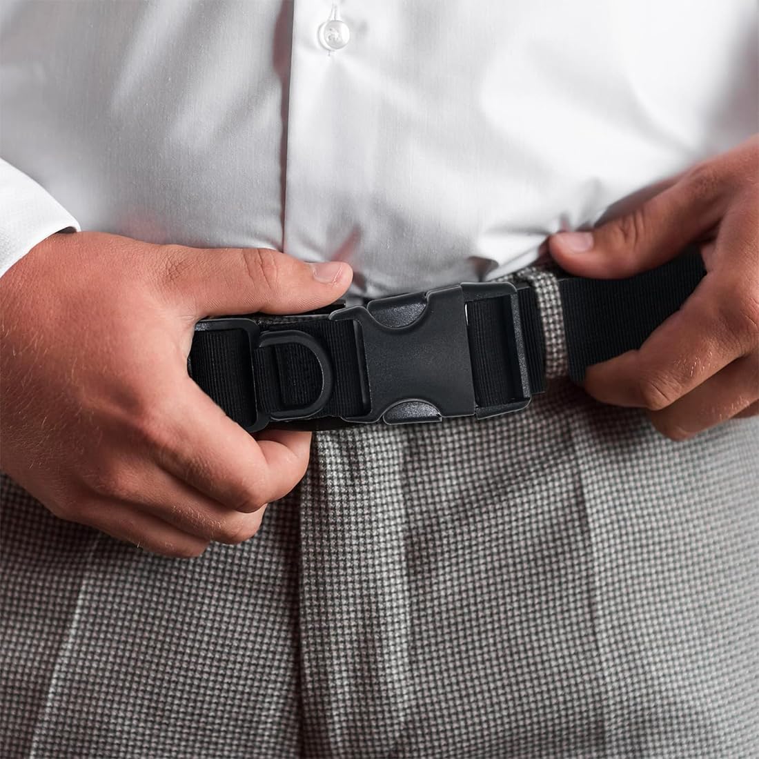 Ceinture Tactique Militaire Réglable pour Airsoft & Outdoor - Sécurité et Confort avec Fermeture à Cliquet en Nylon et Boucle en Plastique - Idéale pour Couple