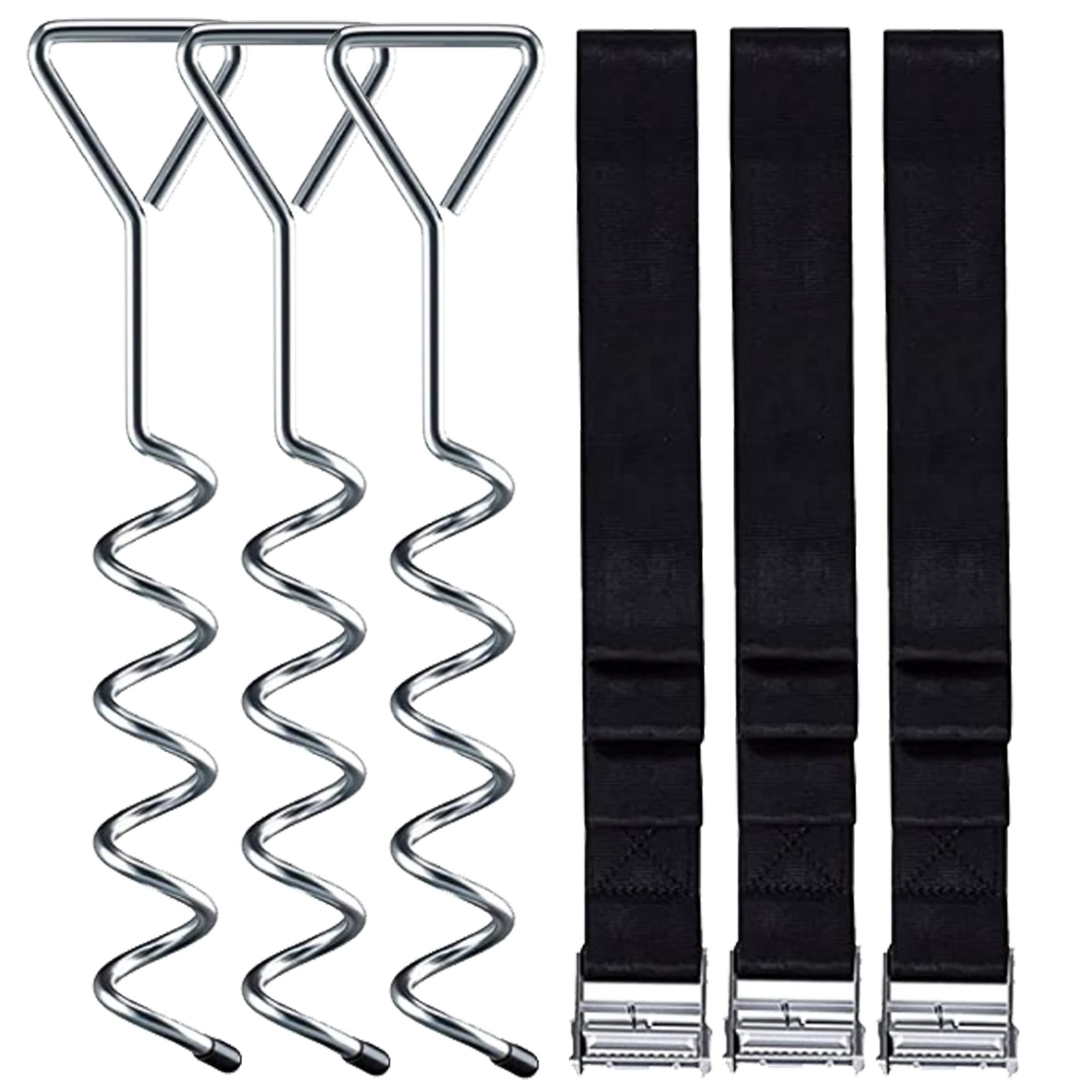 Photo 1 of ***ONE OF THE THREE STRAPS IS MISSING***
Trampoline Stakes, Trampoline Anchors, 3PCS