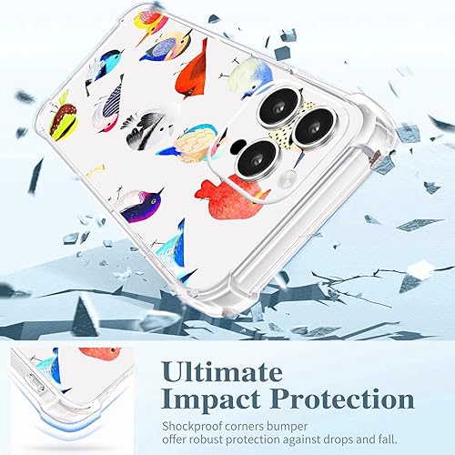 Vista 126 de Roemary Funda púrpura para iPhone 14 Pro Max con diseño de caballo azul, patrón de acuarela con protector de pantalla