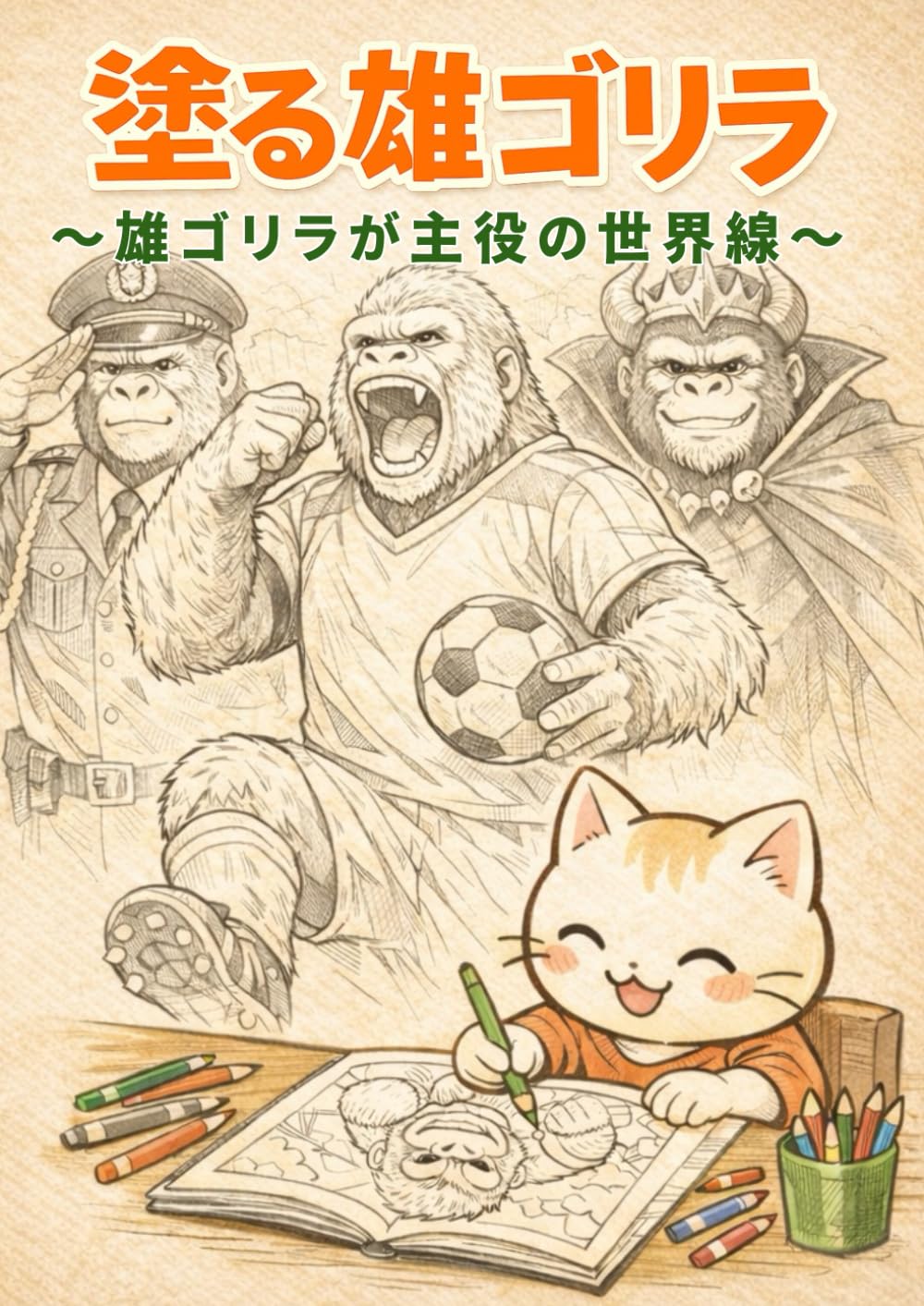 塗る雄ゴリラ: 雄ゴリラが主役の世界線