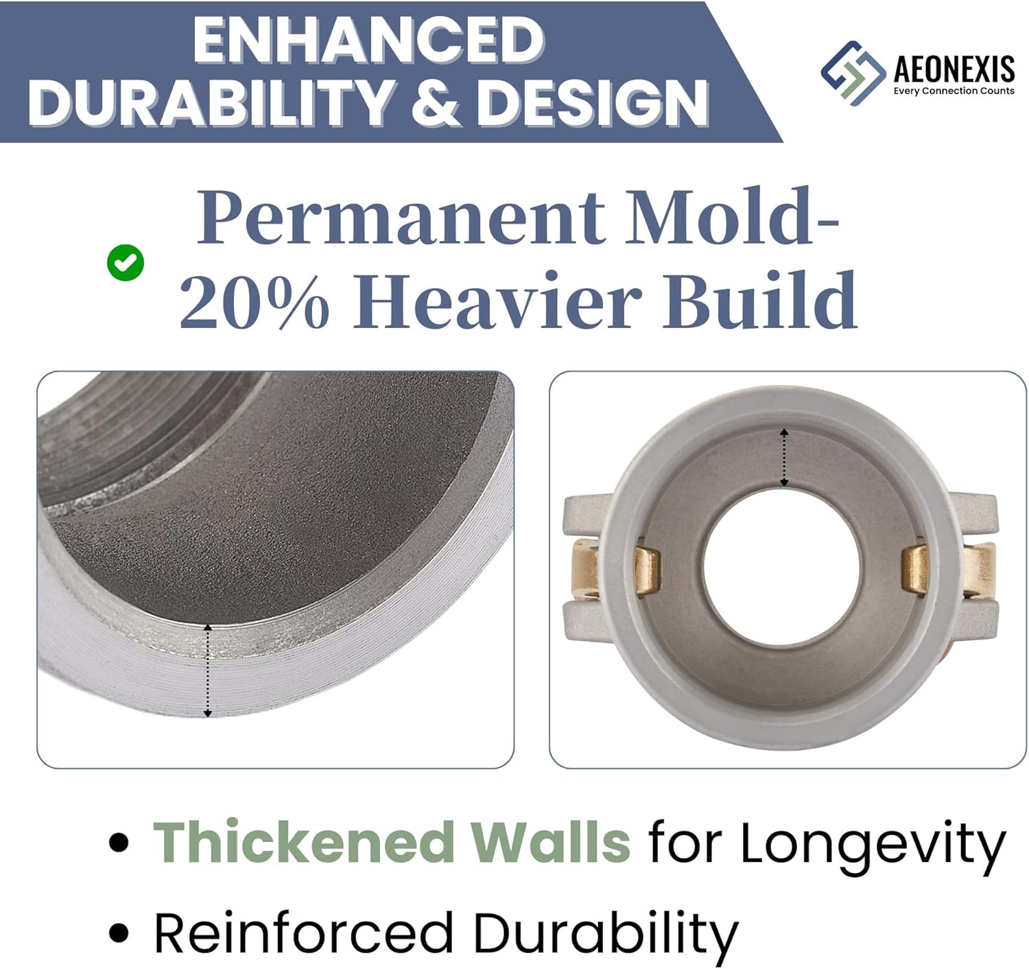 2PCS 3" Lightweight Camlock Fittings Type DC with Brass Handles - A380 Permanent Mold Aluminum, Cam Lock Corrosion-Resistant Dust Cap for Water/Oil Flow Systems