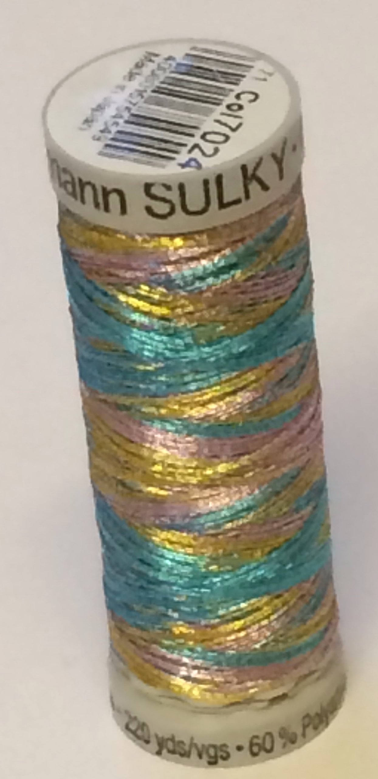 Gütermann Multi Gutermann Sulky Metallic Embroidery Thread 200M 7024 Coloured - Each