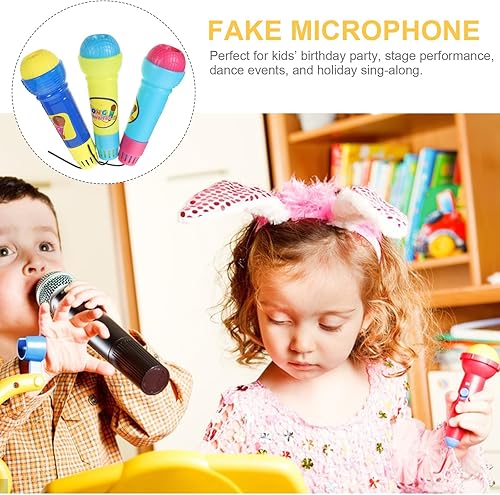 Miniatura 4 de FAVOMOTO 3 unids Micrófono Altavoces Inalámbricos Microfono para Niños Echo Microphones Echo Micrófonos Inalámbricos Karaoke Micrófono Echo