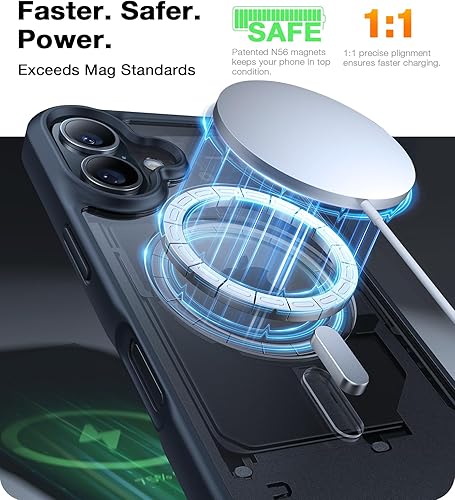 Miniatura 9 de TORRAS Magnetic Guardian - Funda para iPhone 15 Pro Max, probada contra caídas de grado militar compatible con MagSafe Funda delgada para iPhone 15