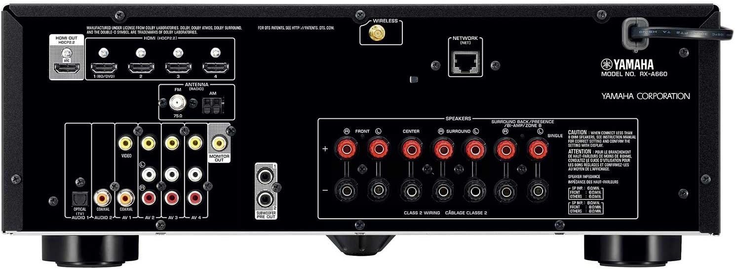 YAMAHA RX-A660BL 7.2-Channel AV Receiver
