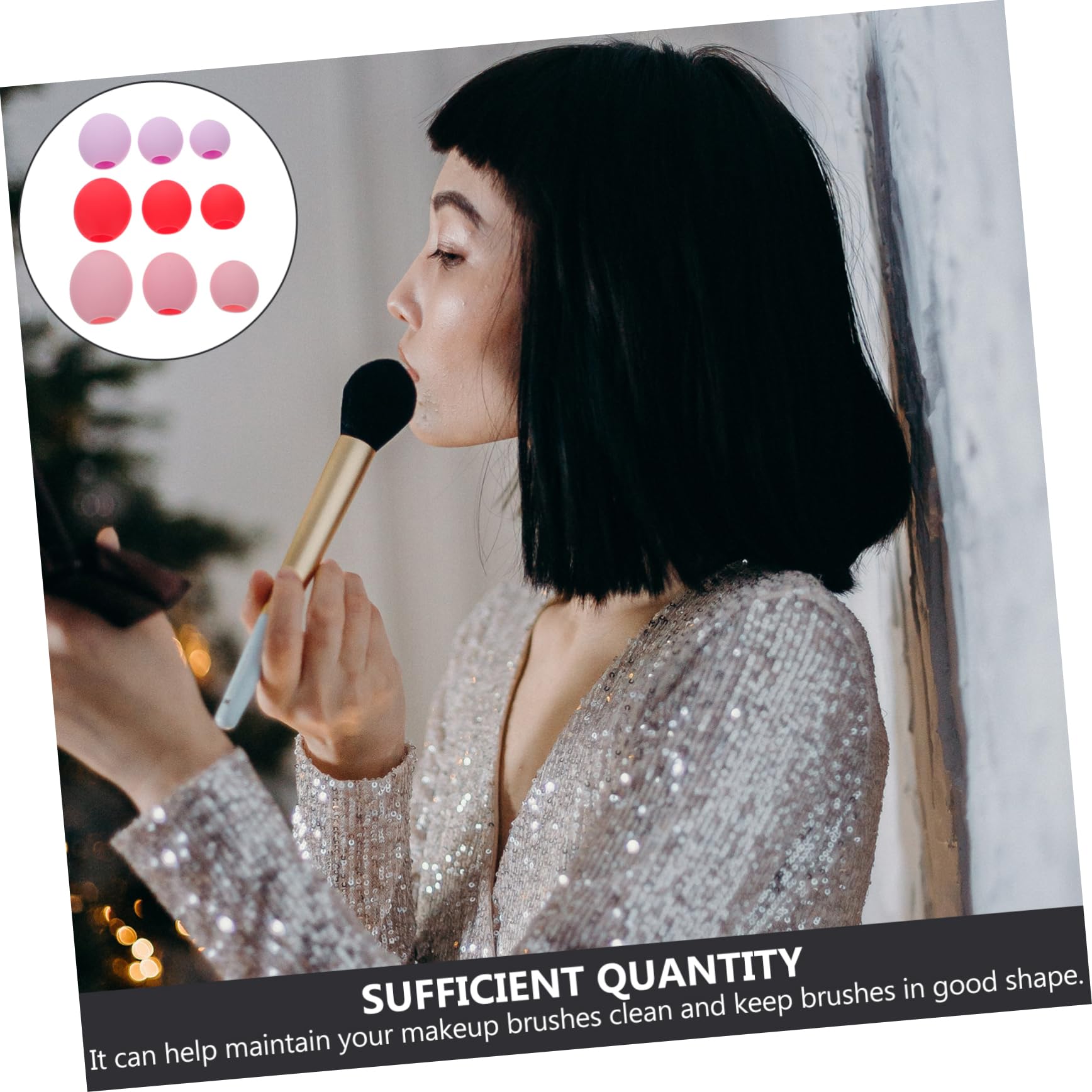 Healeved 36pièces Couvercles De Pinceaux De Maquillage Silicone Antipoussière Pour Voyage La Forme Pinceaux Et Améliore La Durabilité Maquillage De Couvercles Silicone