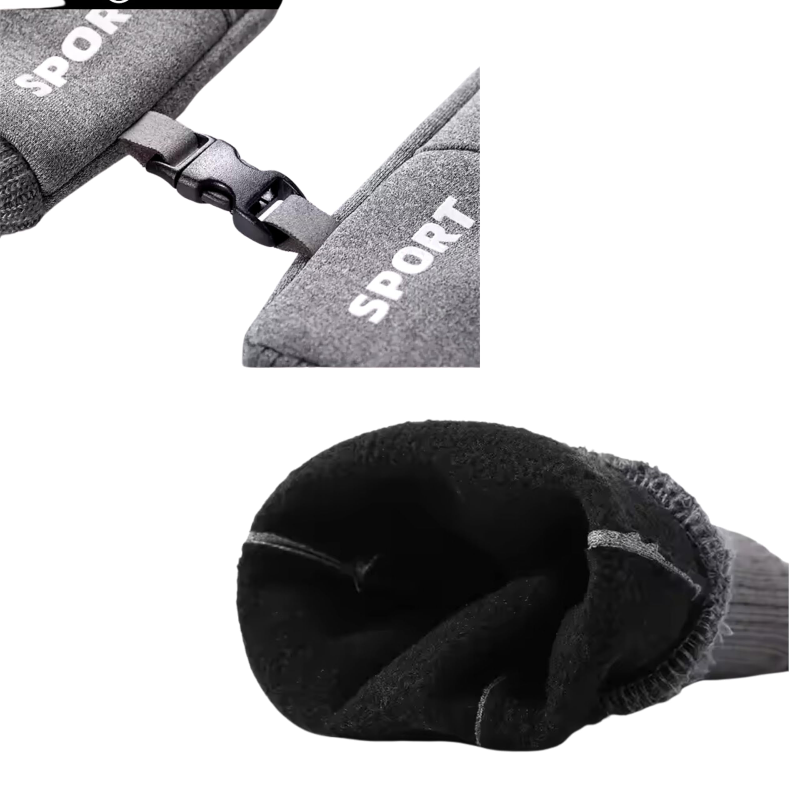 HHADEK Insulated Riding Gloves for Men & Women, Thermal Cold Weather Gloves for Men, Warm Winter Sports Gloves, Touch Screen Gloves, Thermal Gloves for Outdoor Activities (Silver, XL) 2