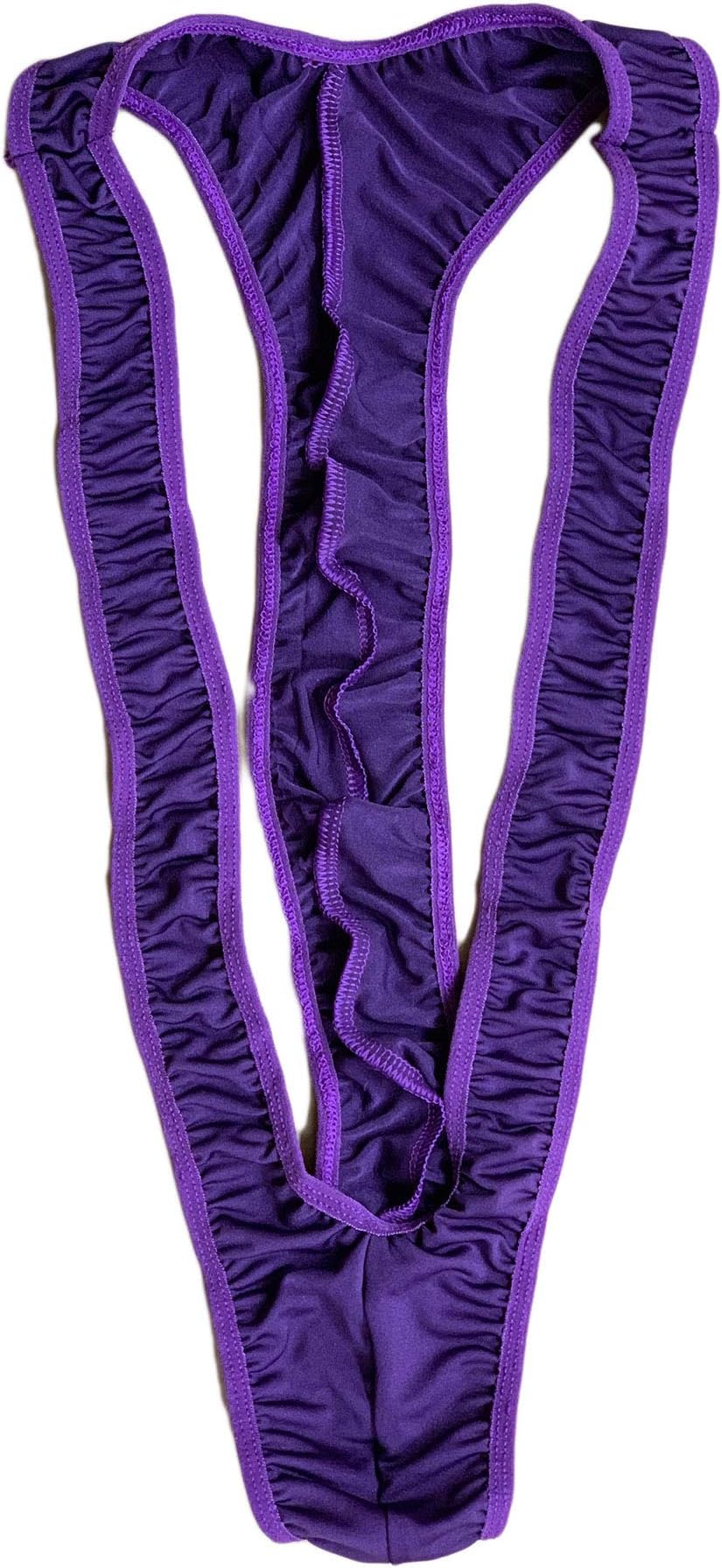 VSVO Christmas Gag Gift Reindeer Mankini Men Thong Underwear with Bells for White Elephant Exchange Gifts Valentines Day