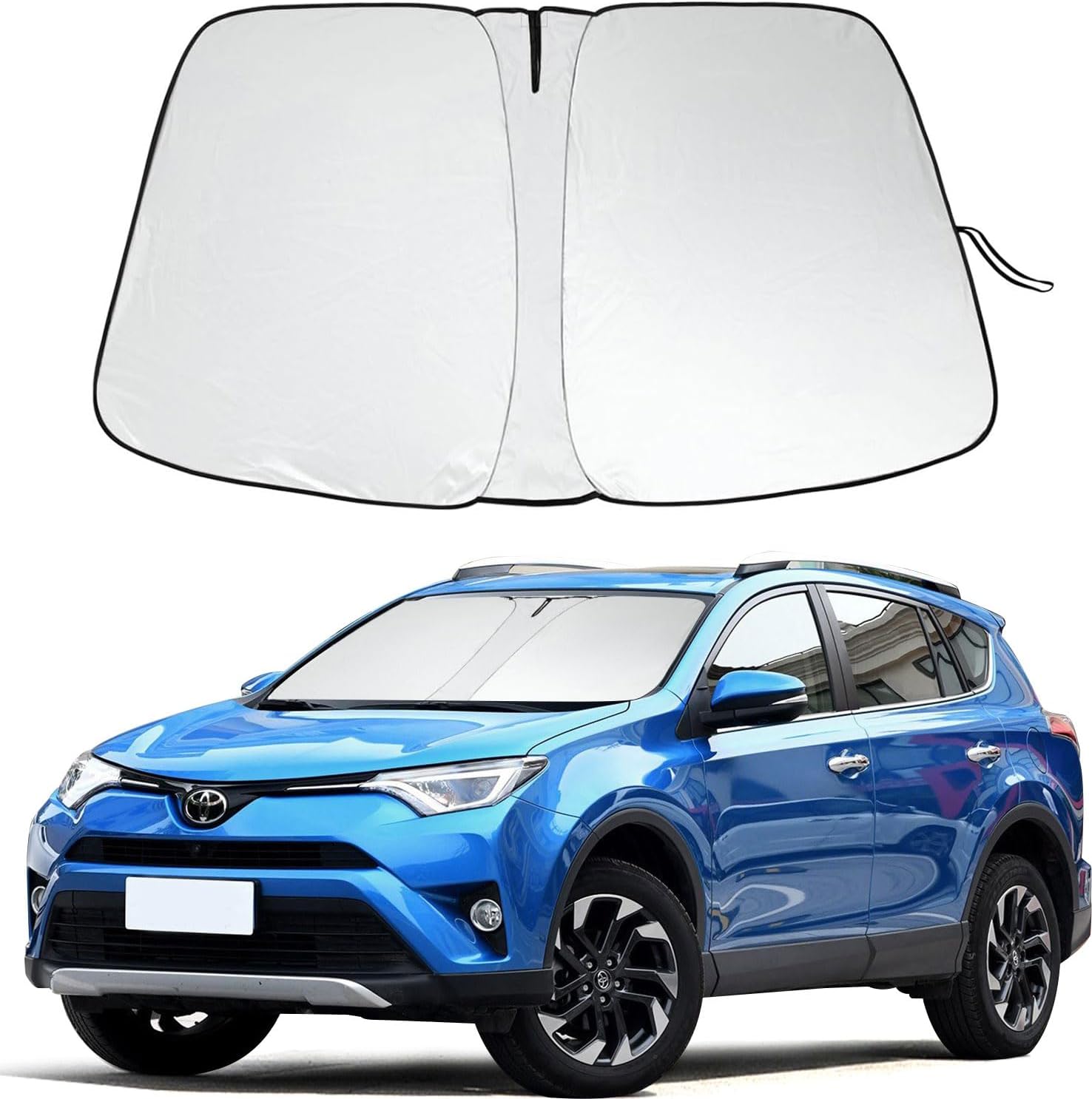 Seitenrückspiegelabdeckung Für Toyota RAV4 2013-2019 - Silber Links