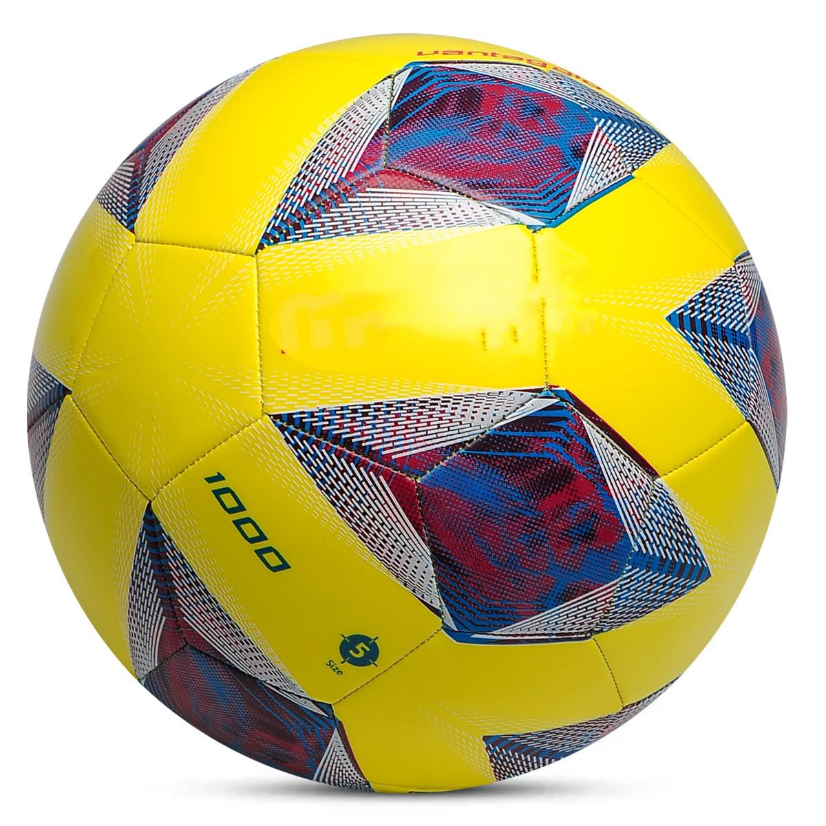 MERAZO Molten Soccer Ball TPU Soft Leather Training Ball Size 5# Regular 11-a-Side Football Ball (FA1000-Y)