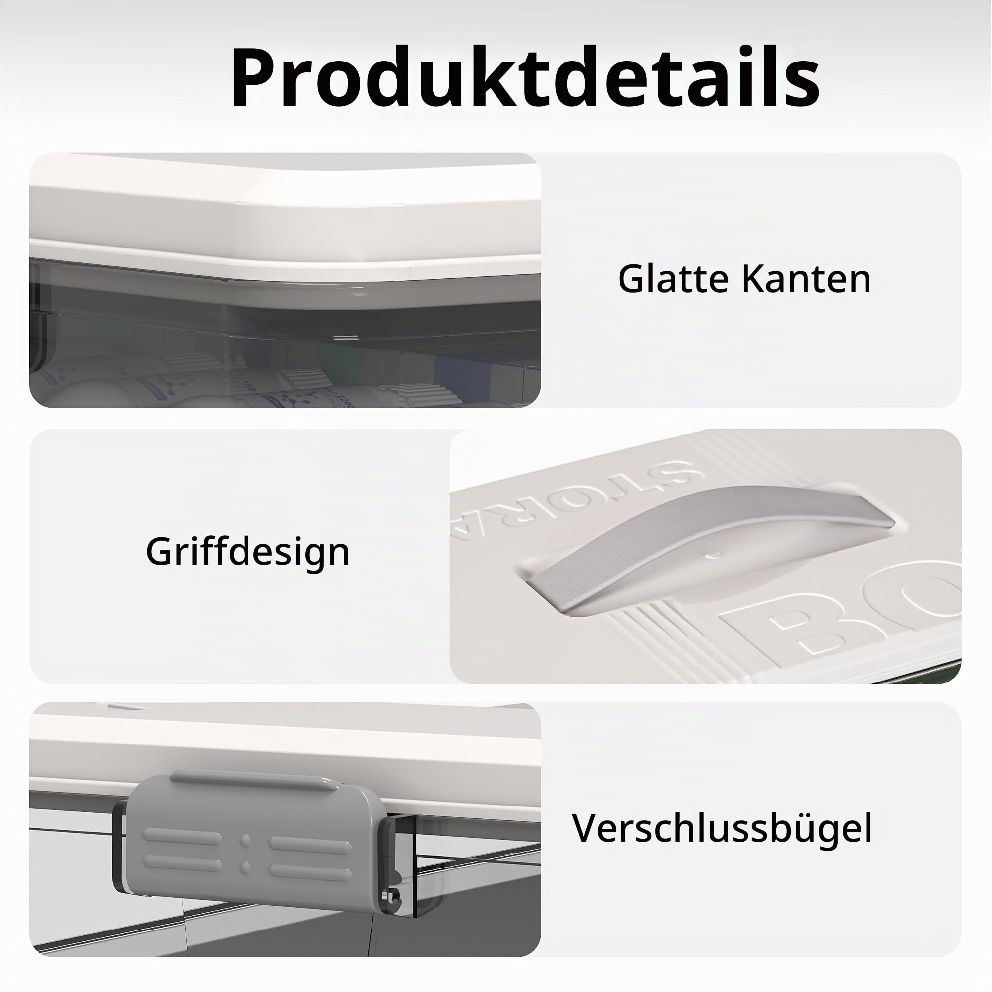 Citylife 4-Tier Medikamenten Aufbewahrung, 33.5X22X29cm Medikamentenbox mit Tragbarer Griff, Multifunktions Medizin Organizer, Hausapotheke Box Groß, Aufbewahrungsbox Weiß für Familie Erste Hilfe