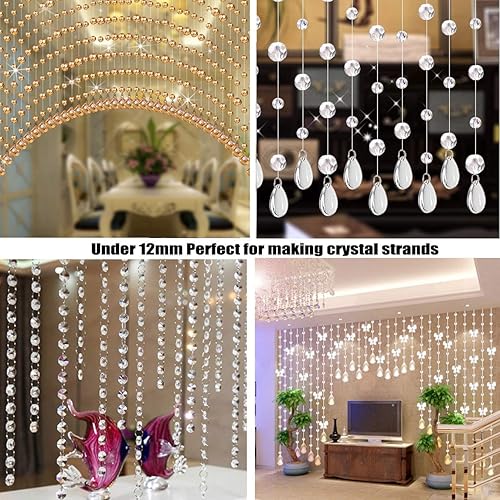 Miniatura 6 de 600 anillos de acero inoxidable para saltar de doble bucle, mini conectores para hacer joyas, collares, pulseras y aretes (0.028 x 0.197 in-12648)