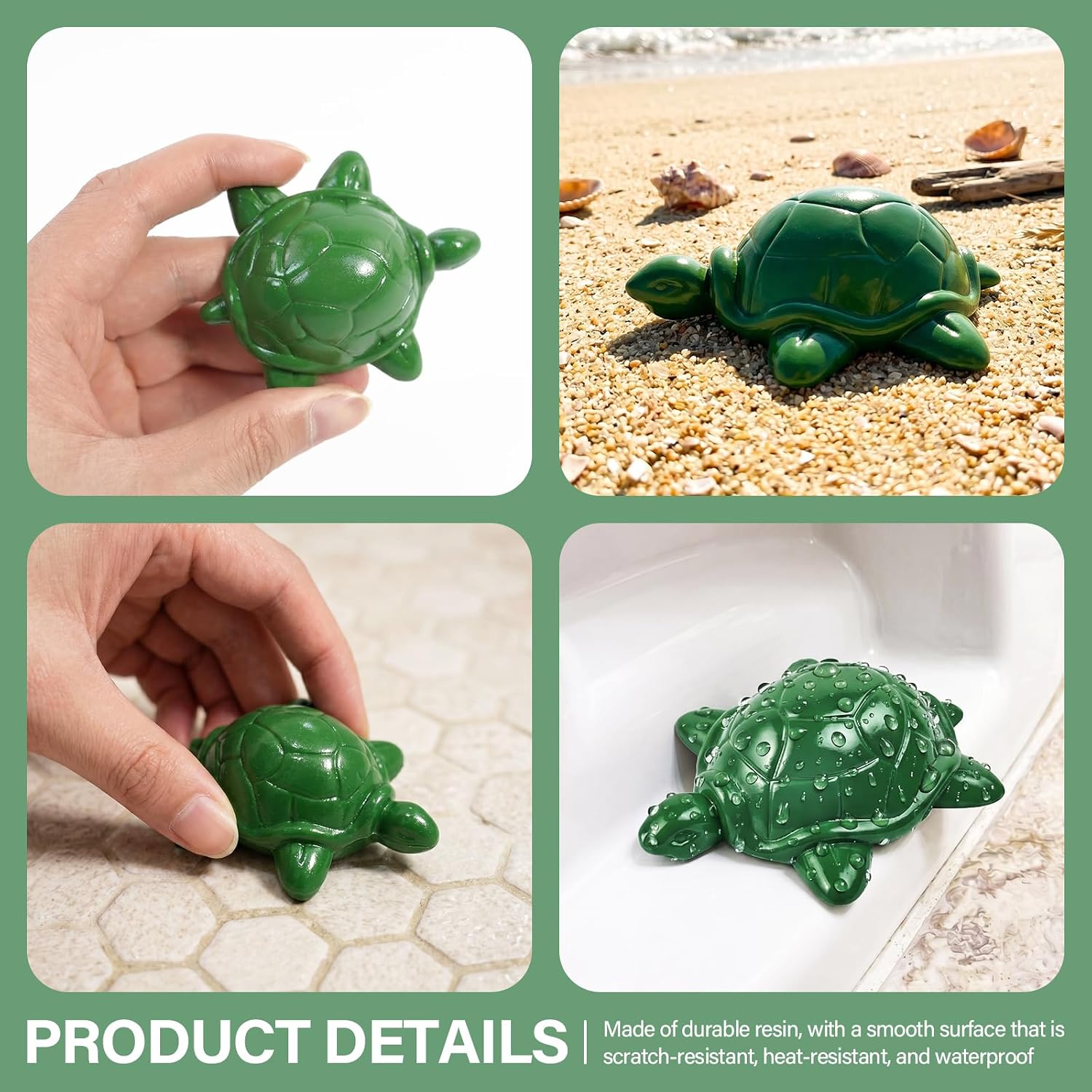 2pcs Toilet Bolt Cover, Resin Toilet Bolt Cap, Knob Decorate Cover-Turtle | Push-on install screw cover, Scratch and heat resistant bolt cover, Durable resin material bolt cap, Cute animal shape