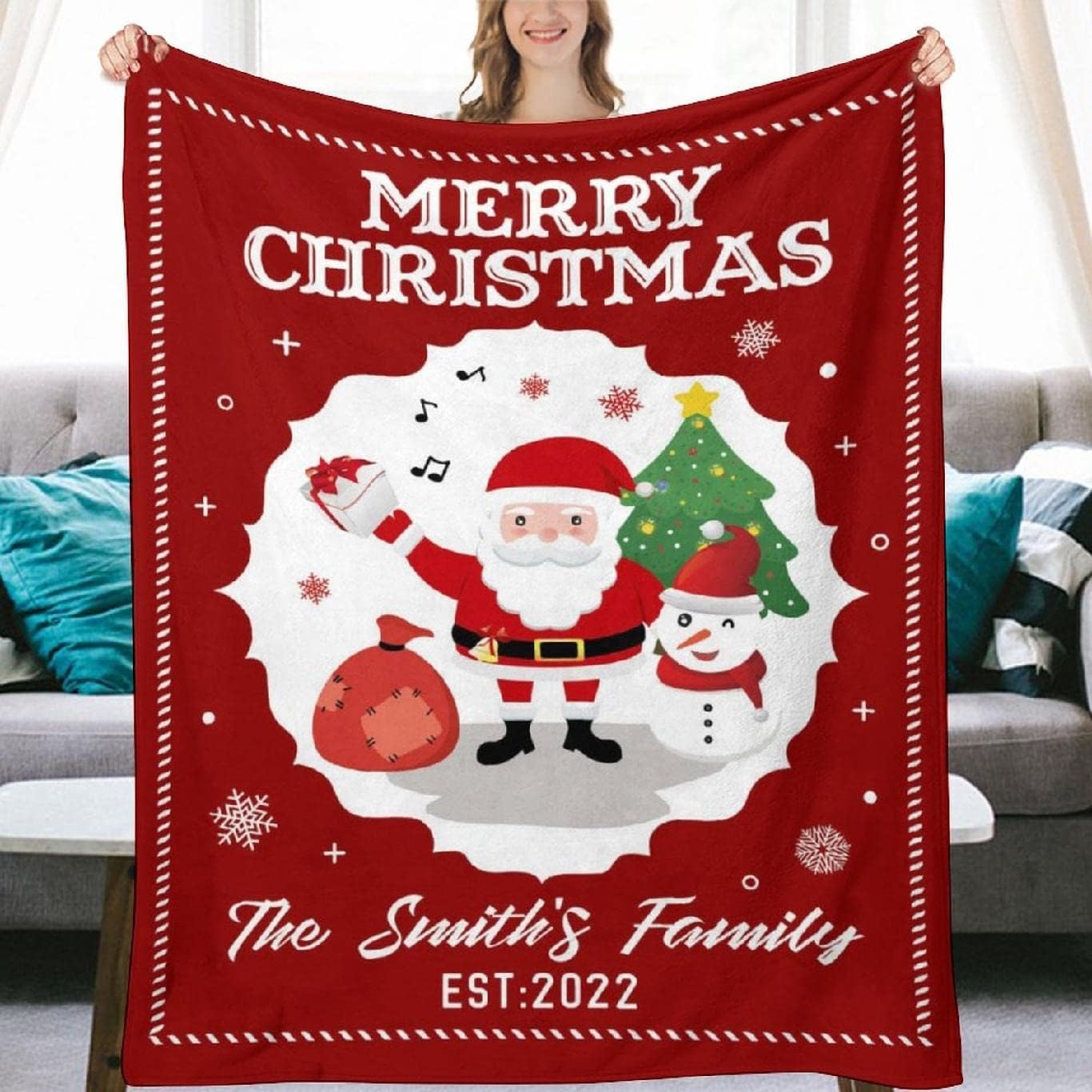 Custom Blanket with Text Personalized Throw Blanket Text Blanket for Baby Mother Father Adult Friends Lovers Personalized Gift Flannel Blanket Birthday Halloween Christmas