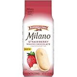 Pepperidge Farm Milano White Chocolate Strawberry Flavored Cookies, 7 Oz Bag