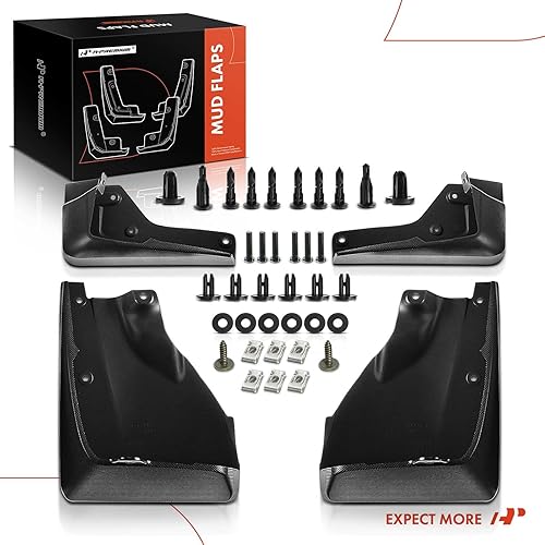 Miniatura 8 de A-Premium Juego de 4 unidades de guardabarros con accesorios compatibles con Subaru Forester, 2019-2021, Sport Utility, delantero y trasero (lado