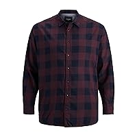 Jack & Jones Camicia a Quadri da Uomo Slim Fit, Port Royale