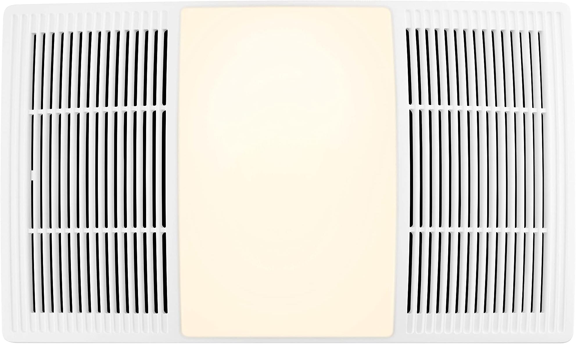 Broan-NuTone FG80HBS Heater Ventilation Grille/Cover with Dimmable LED and Color Adjustable CCT Lighting, for Bathroom Fans, 80 CFM (Fan not included)