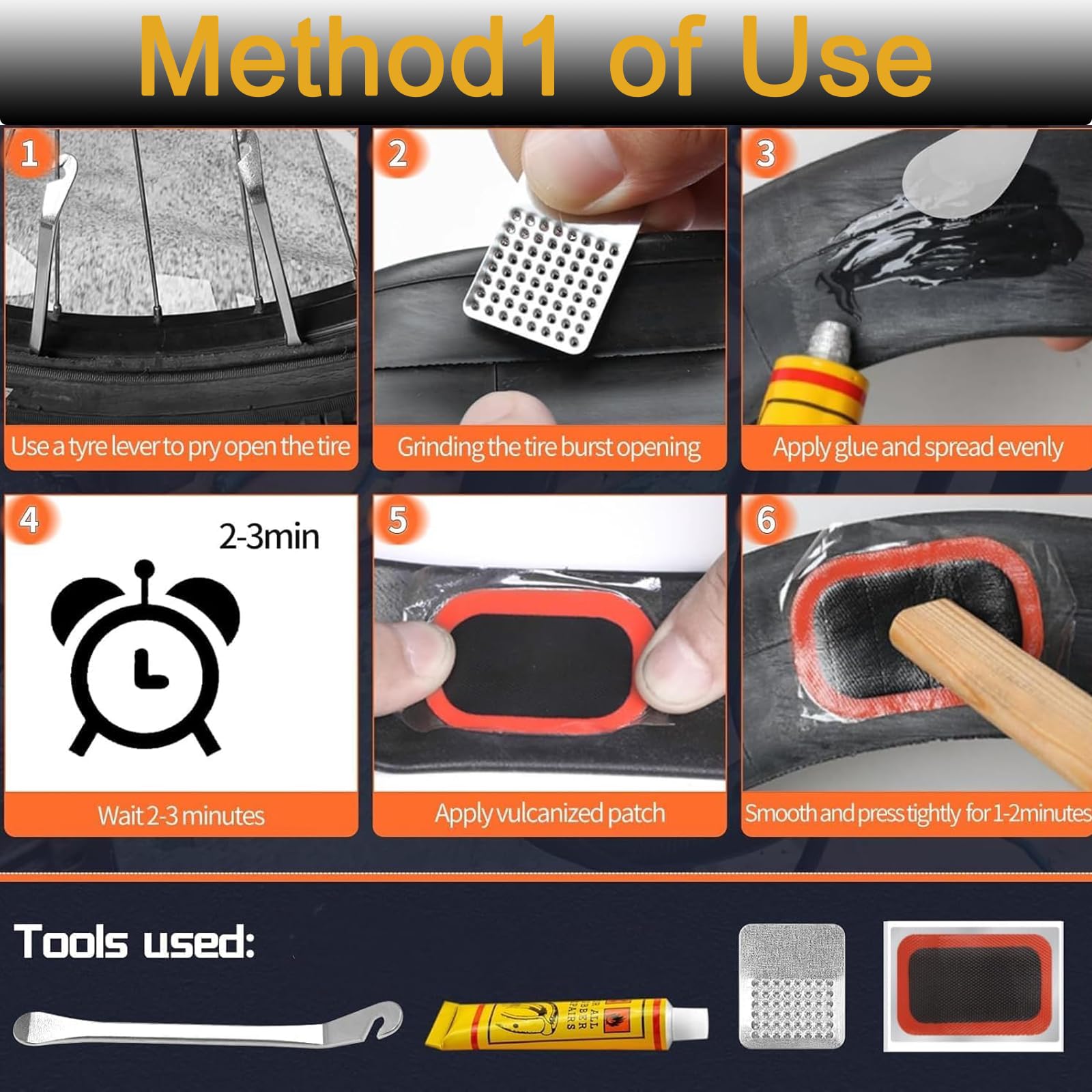 Kit Riparazione Pneumatici Bici Kit Riparazione Bici - Smagliacatena, Toppe E Accessori (26