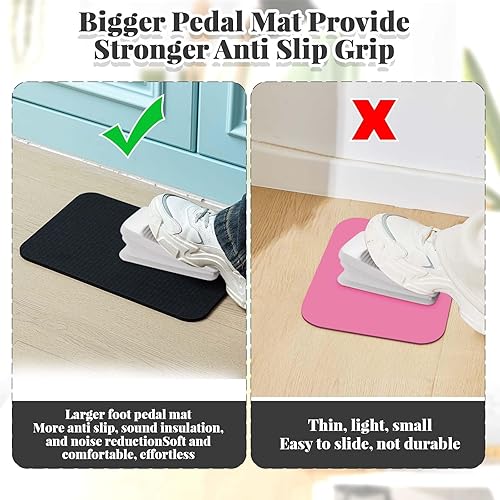 Miniatura 20 de 3 tapetes silenciadores para máquina de coser, tapete para máquina de coser, almohadilla de goma antideslizante que se mantiene en su lugar para Rosa