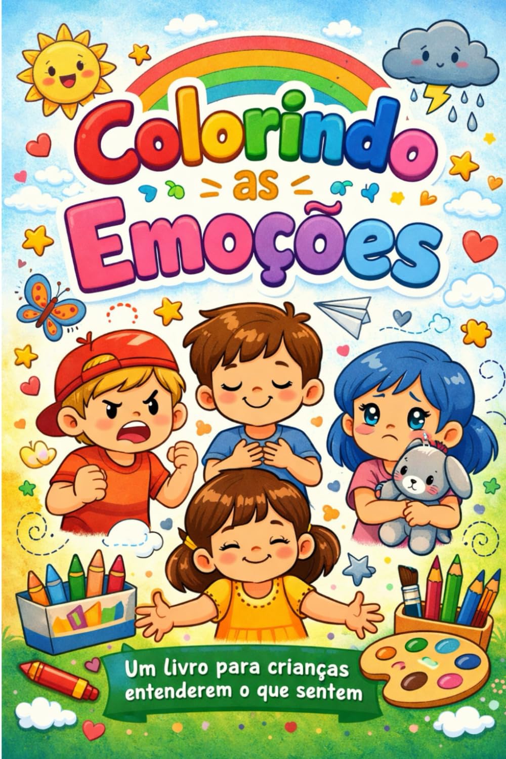 Colorindo as Emoções: Um livro para as crianças entenderem o que sentem
