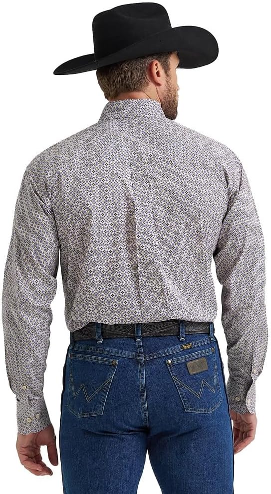 Wrangler Men's Stone Print George Strait Shirt