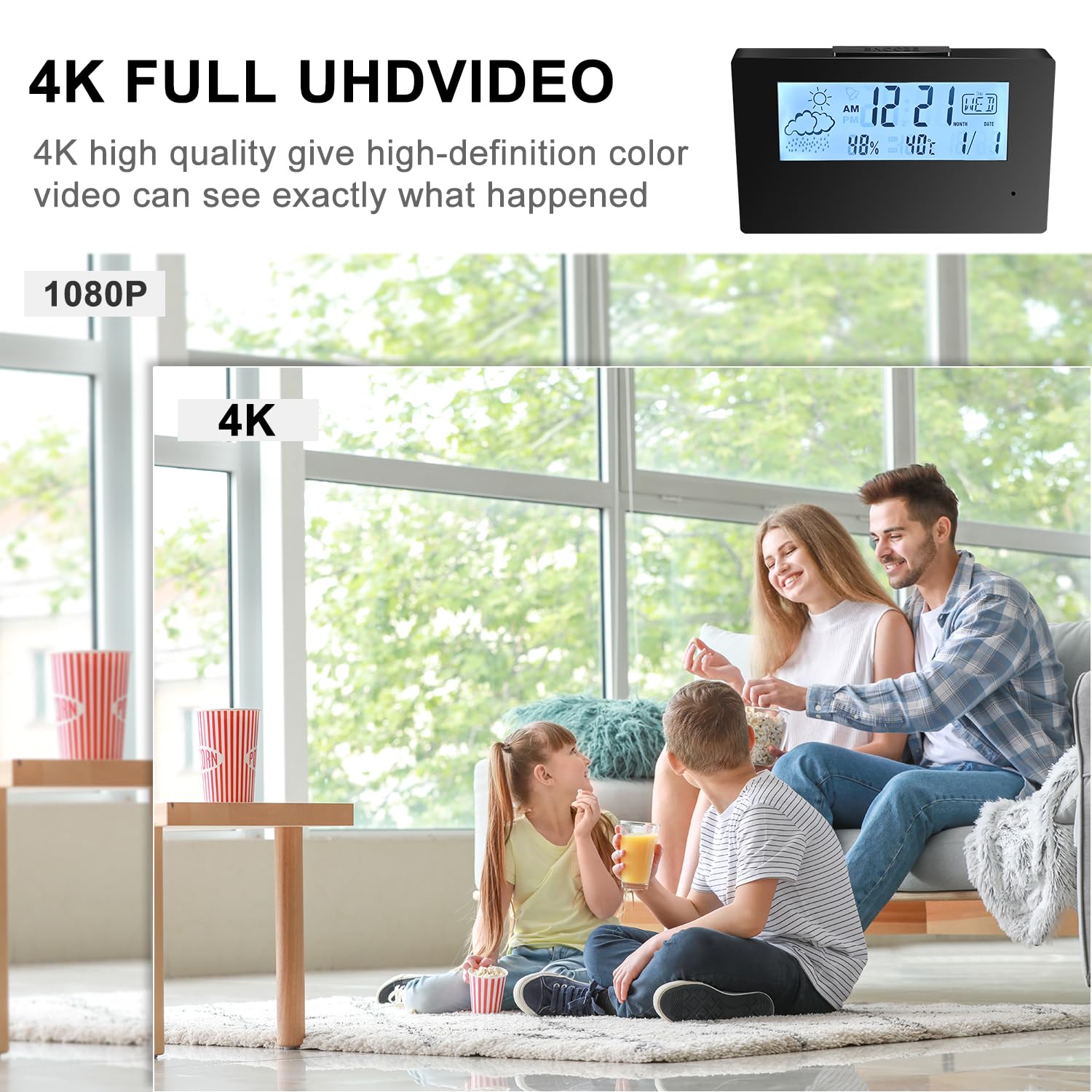 Orizzontale 4K WiFi Mini DV Spy Camera 5 in 1 Guardia Smart - Dettaglio