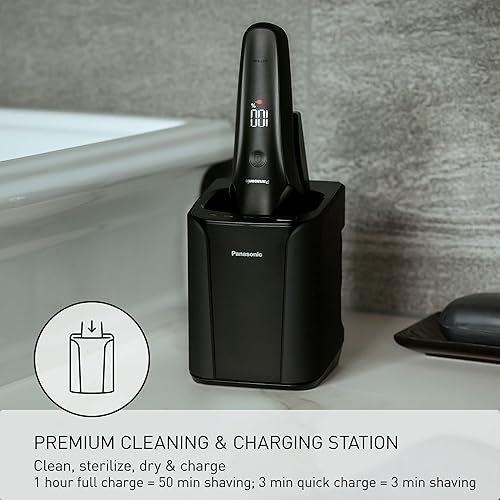 Miniatura 6 de Panasonic Maquinilla de afeitar eléctrica para hombres afeitadora eléctrica ARC6 de seis cuchillas con estación de limpieza y carga automática de