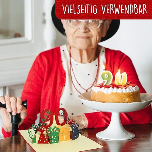 Miniatura 5 de LIN17351 - Tarjeta de felicitación 3D emergente, invitación de cumpleaños, mamá, papá, ella, él, hija, hijo, mejor amigo, esposa, marido, tío, tía,