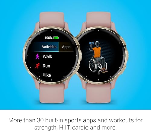 Miniatura 6 de Garmin Venu 3S, reloj inteligente GPS con pantalla AMOLED, rosa polvo  Características avanzadas de salud y fitness, hasta 10 días de duración de la