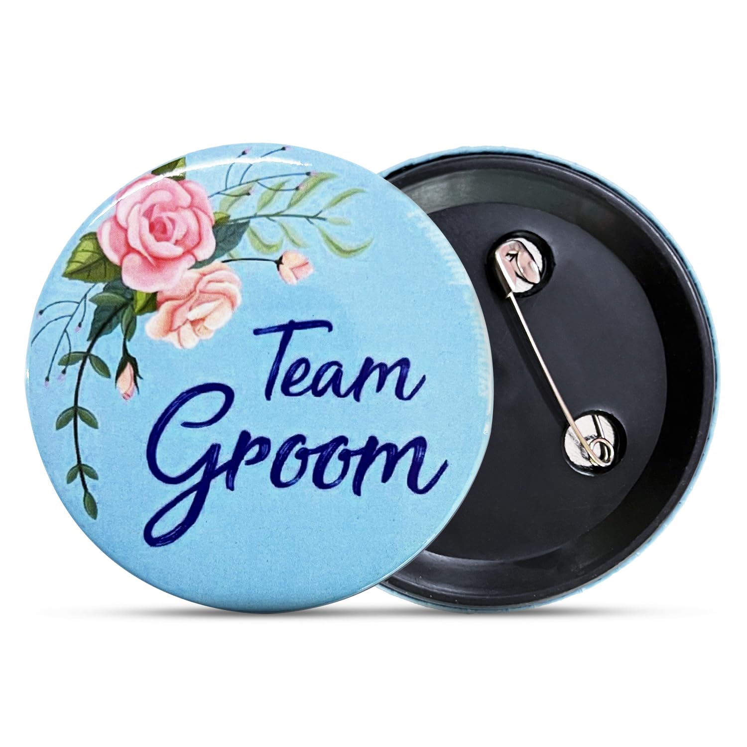 Zyozique ® Team Groom Badges, Groom Badges For Wedding Partyy Decorations, Bachelor Partyy Button Pins - Bachelorette Partyy Decorations (Pack Of 6)-picture-2