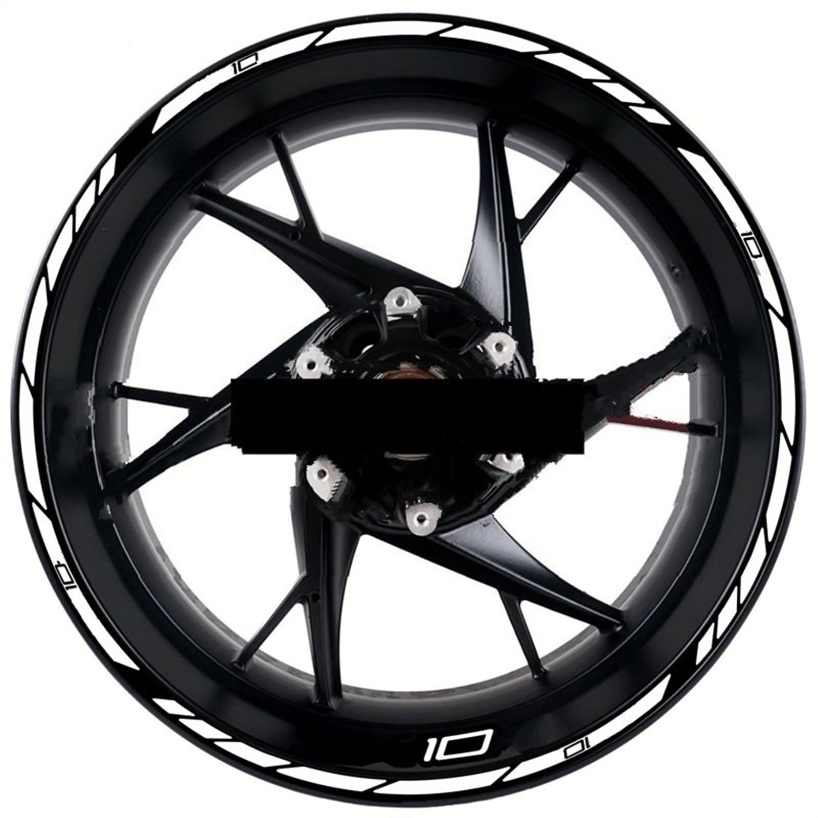 Motorcycle Accessories Wheel Stickers Reflective Rim Motorbike Waterproof Decals for Kawasaki for ZX10R for ZX-10R Motorbike(Color12)