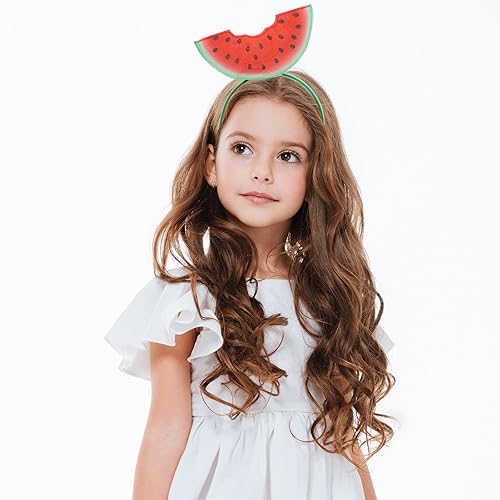 Miniatura 7 de SEWACC Diadema de sandía de verano, diseño de sandía, accesorios para el cabello, aros para la cabeza para niños y mujeres, accesorios de disfraz,