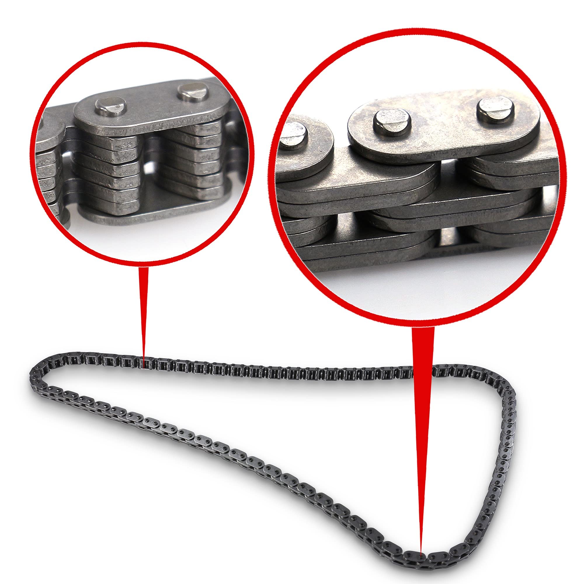 INA 559 0154 30 Steuerkettensatz Steuerkette Kette geschlossen 130 Kompatibel mit VW GOLF VI 5K1 03C105209AQ 03C105209AR 03C109088E