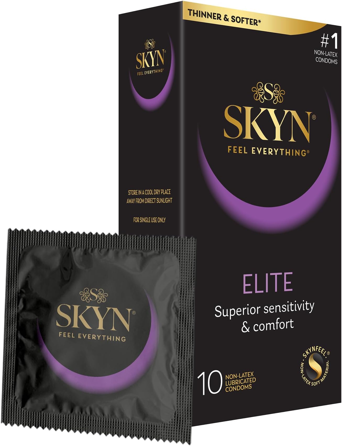 SKYN Elite Condoms, 10 Count (Pack of 1)