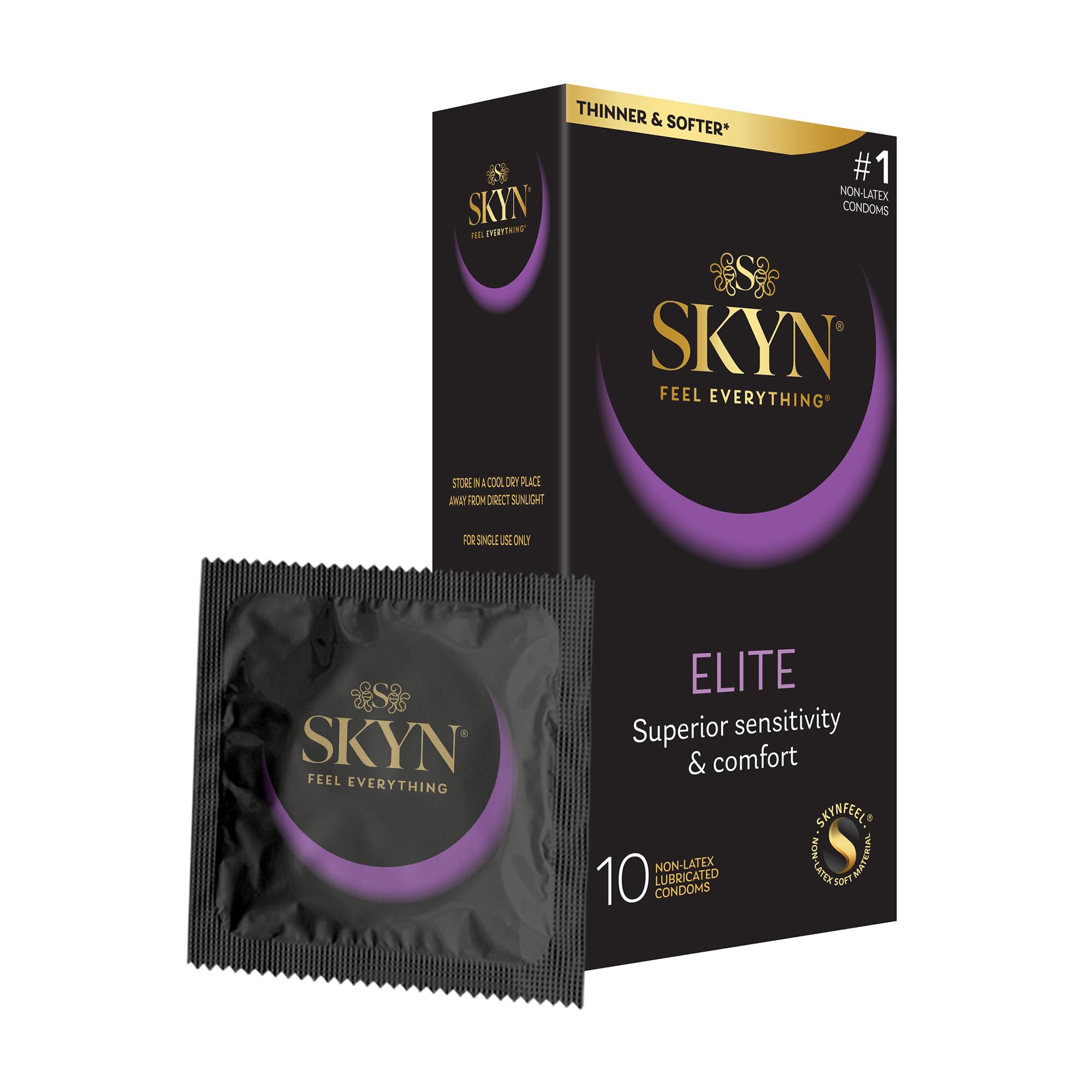 Skyn Elite super soft ultra thin condom for men and women (condoms with skynfeel technology designed to provide exceptionally sensual feeling)- 10 count-image-10