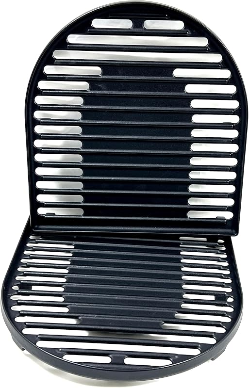 DC126 Cast Iron Grill Cooking Grates for Coleman Roadtrip Swaptop Grills LX LXE LXX, Non-Stick Grids Grates, 2 Pack