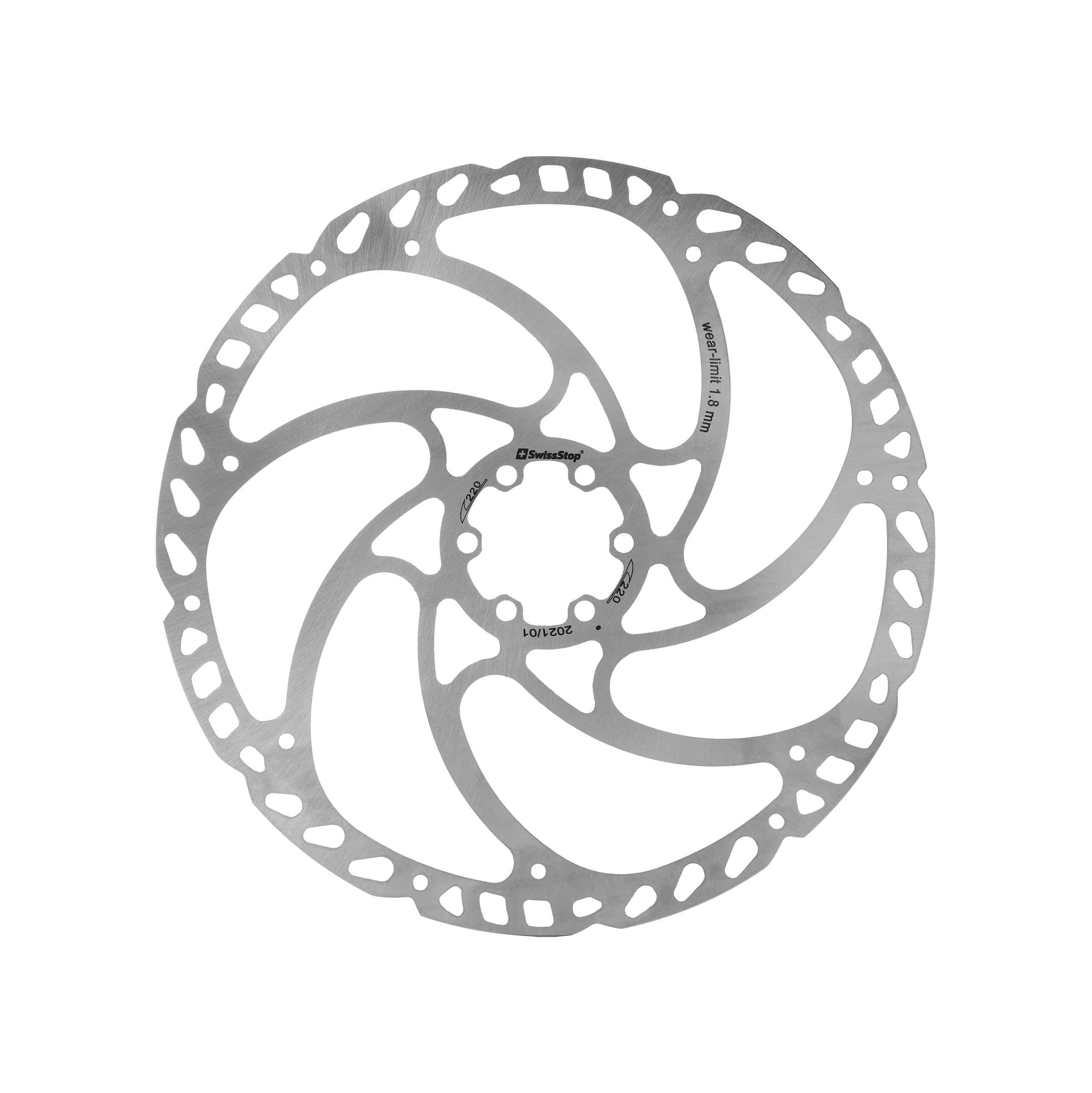 Swissstop Unisex Silver Catalyst One - 6 Bolt