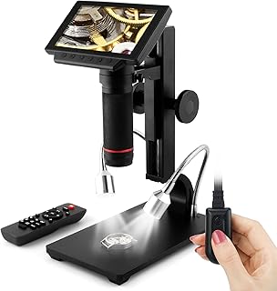 Andonstar 5 inch Screen 1080P Digital Microscope HDMI Microscope for Circuit Board Repair Soldering Tool ADSM302