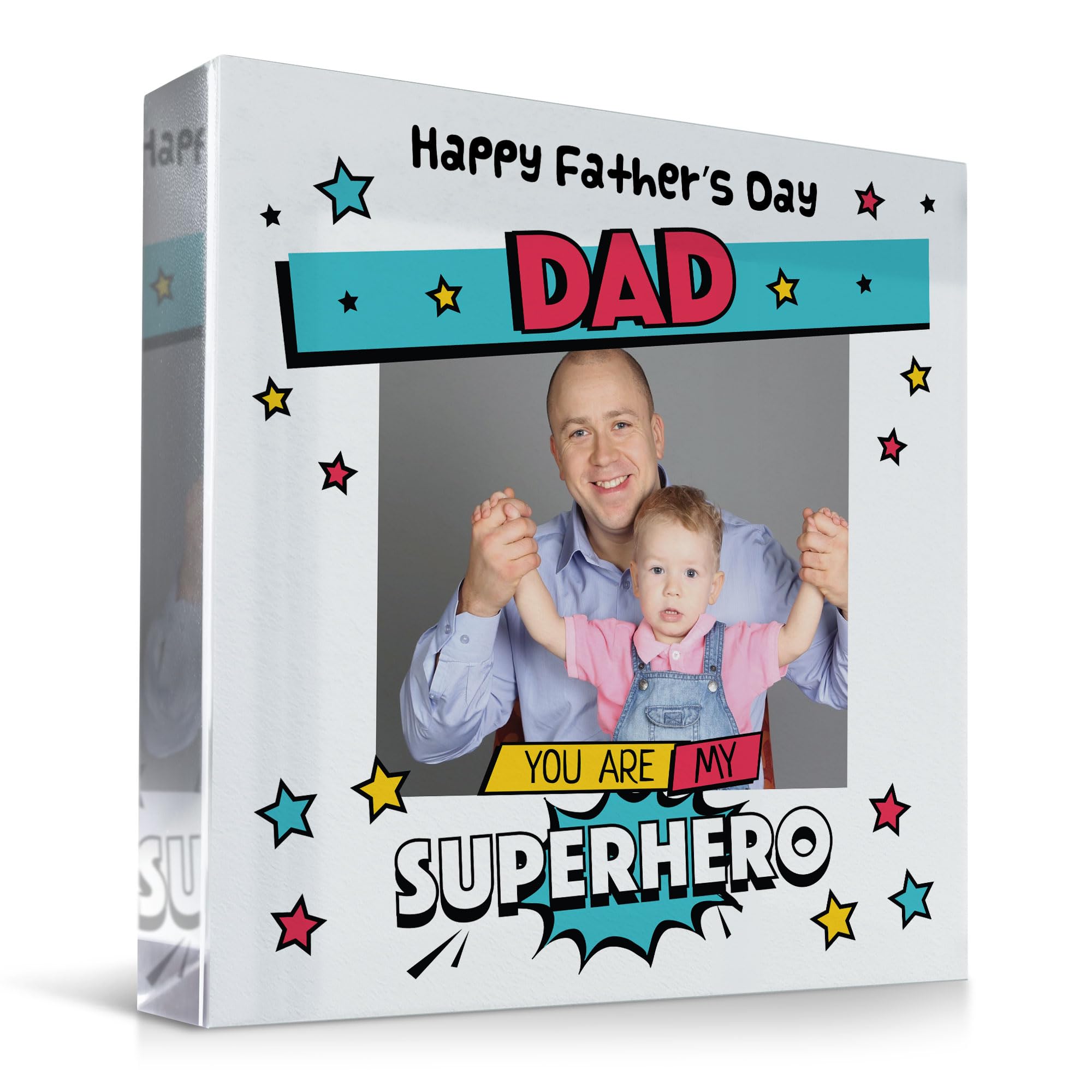Red Ocean PERSONALISED Dad Gifts For Fathers Day Superhero Gifts for Him YOU ARE MY SUPERO Gift From Son Daughter Novelty Gift For Dad Daddy Thank You Gift For Him Keepsake