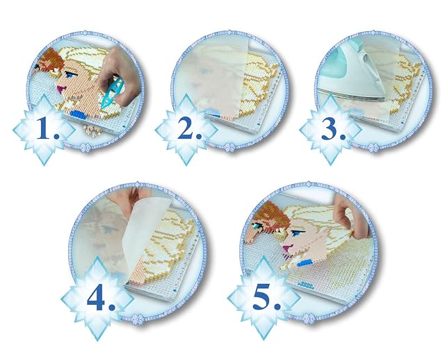 Foto 4 de 6 de Craze 54384 - Rainbow beadys cuentas Mega Set Disney Frozen Incluye Accesorios, 7500 perlas, color azul…