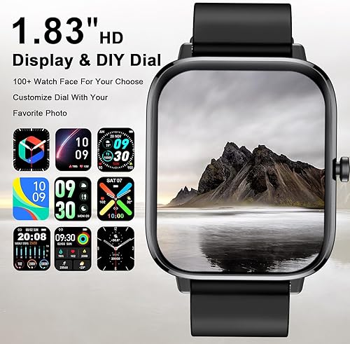 Miniatura 10 de Reloj inteligente inteligente de 195 pulgadas de tacto completo para mujer reloj inteligente de seguimiento de fitness para teléfonos Android iOS