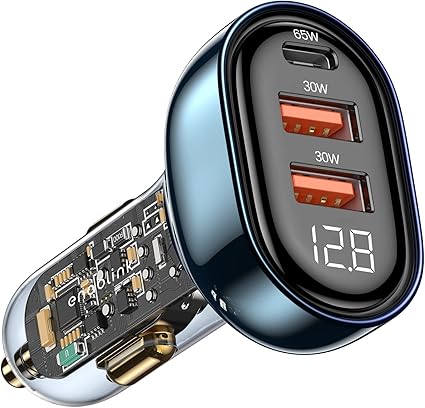 Amazon Co Jp 22新モデル 125w シガーソケット充電器 Pd Qc3 0 急速充電 3ポート カーチャージャー Usb 急速 充電器 Type C しがーソケット 車載充電器 スマホ充電器 12 24v コンパクト リングライト付き オート電圧測定 スマート識別 車 バイク