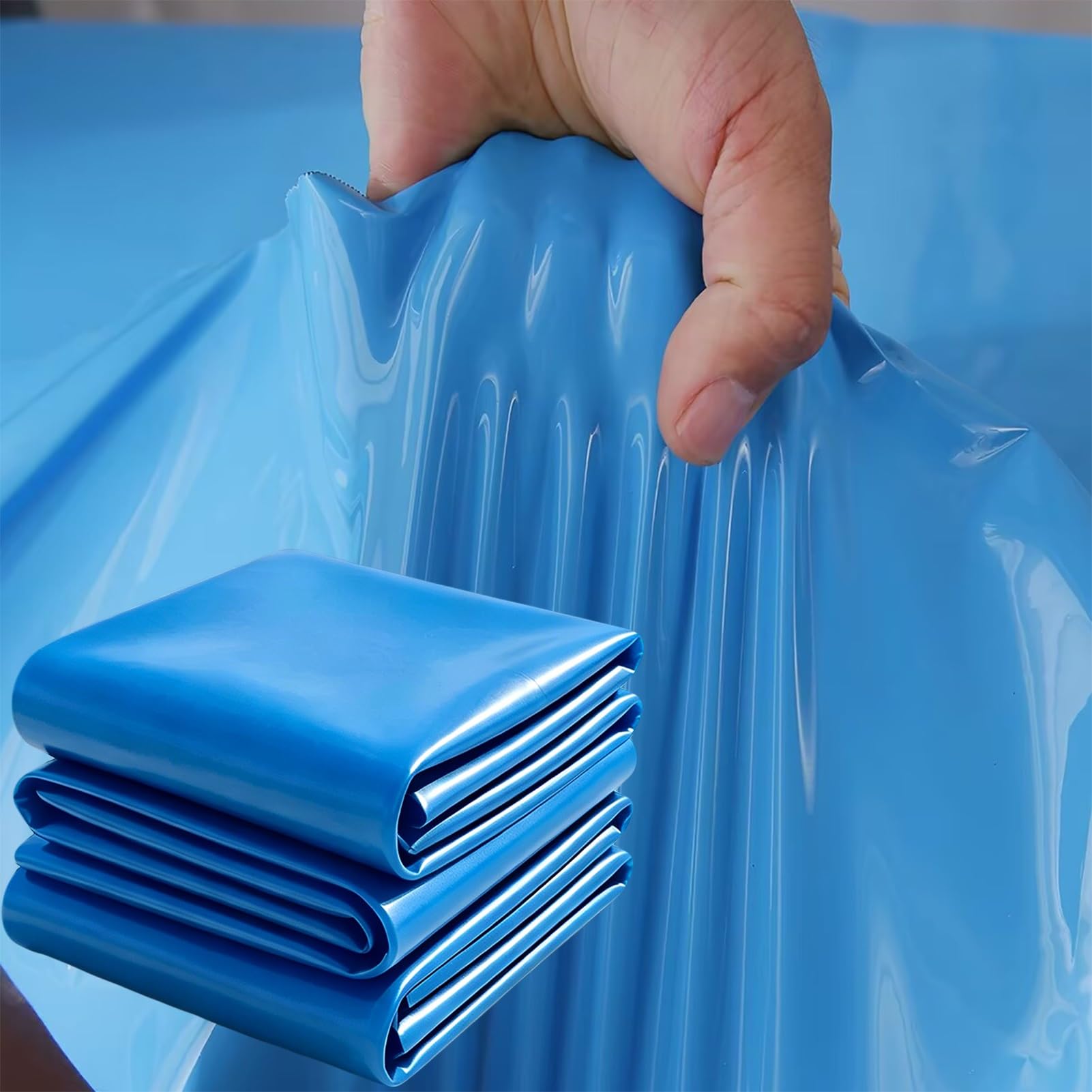 Yopappol Flexible HDPE Pond Liner, Multi-Use Durable Underlay Membrane, UV Resistant Pond Liner for Garden Ponds, Streams, Fountains，Aquaculture(4x12m(13.1x39.3ft))